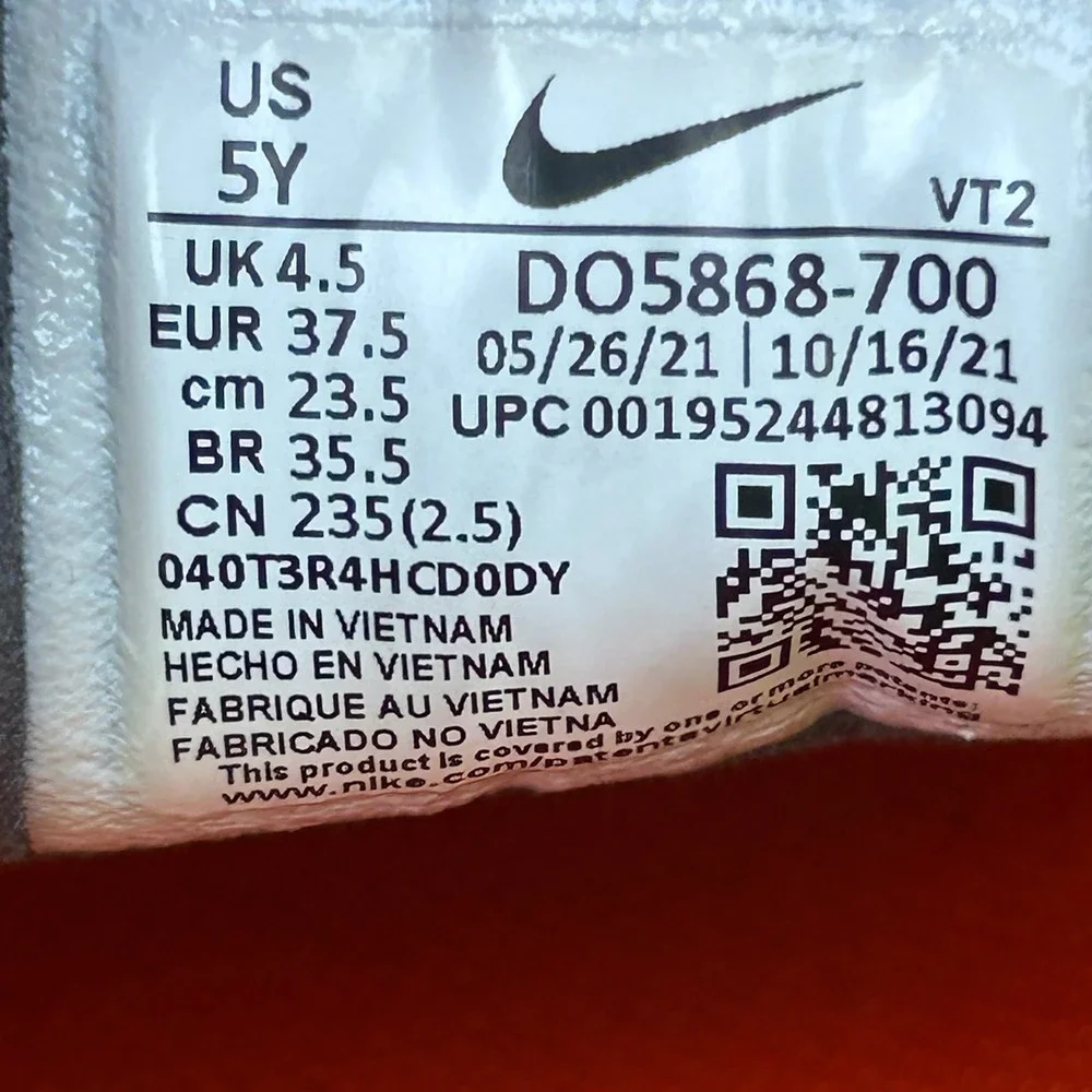 Nike Waffle One‎ GS Go The Extra Smile Yellow Grey Sneakers DO5868-700 Size 5Y